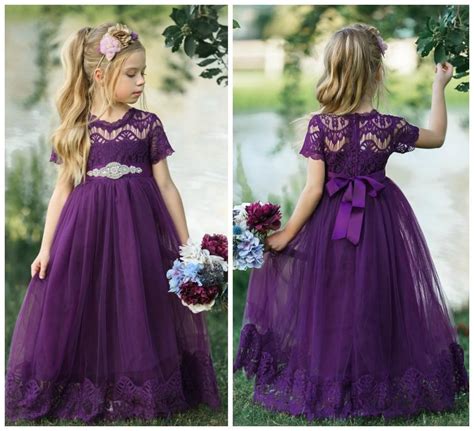 Amazon.com: eggplant flower girl dress