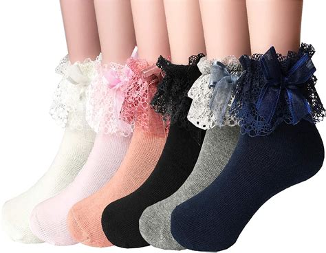 Amazon.com: girls ruffle socks