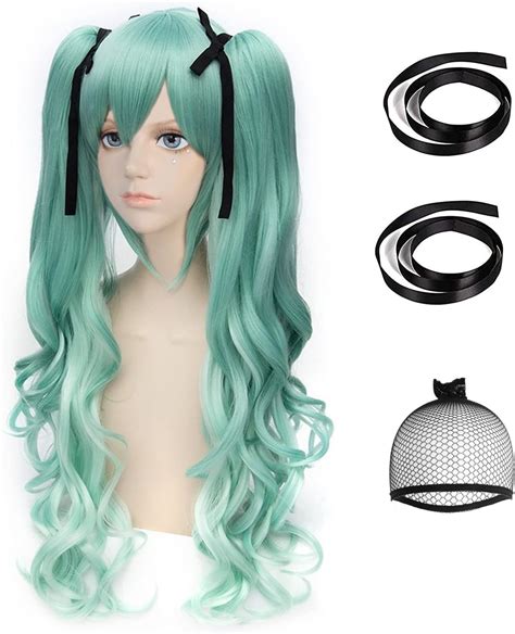 Amazon.com: green wig ponytail