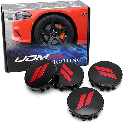 Amazon.com: iJDMTOY 4pc Set 63mm 2.5-Inch Red // Slash Wheel …