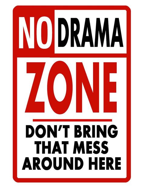 Amazon.com: no drama sign