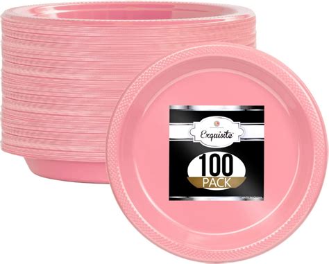 Amazon.com: pink plastic plates