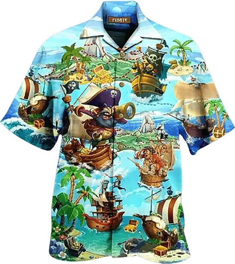 Amazon.com: pirate hawaiian shirt