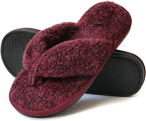 Amazon.com: womens fuzzy flip flop slippers