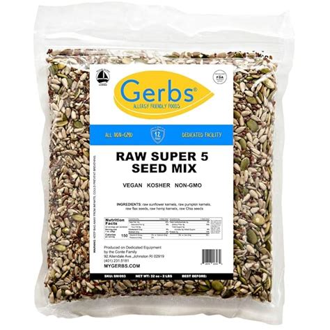 Amazon.com : GERBS Super 5 Seed Meal 2 LBS. Freshly …