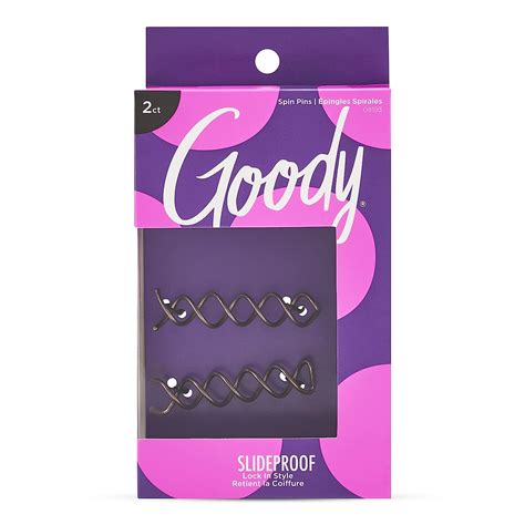 Amazon.com : Goody Hair Spin Pin, 2 Count - Mini Corkscrew Hair Pins …