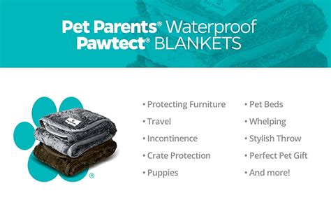 Amazon.com : Pet Parents Pawtect Blanket, Premium Waterproof …