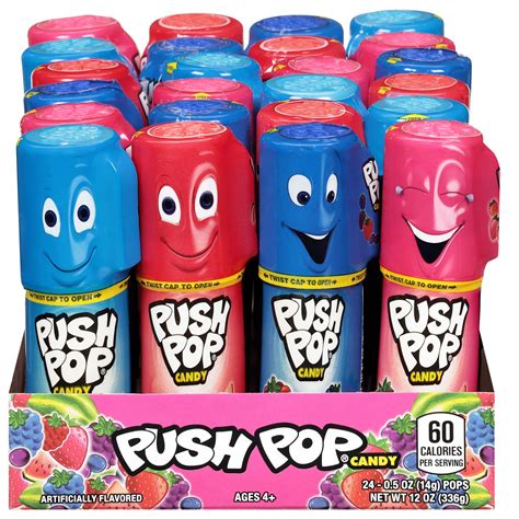 Amazon.com : Push Pop Individually Wrapped Lollipop Variety …