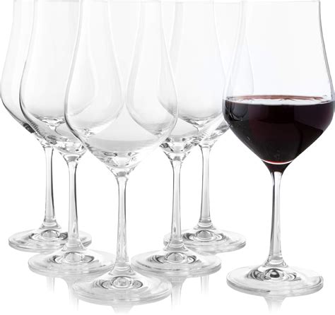 Amazon.com Long Stem Red Wine Glass 12" Stem: Wine Glasses