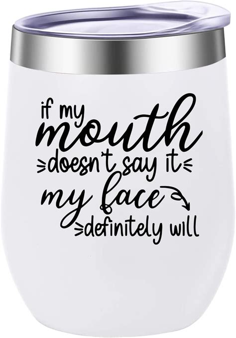 Amazon.com Wine Tumbler with Funny Sayings, Stainless Steel …