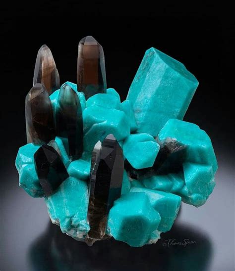 Amazonite with Smokey Quartz Crystals, Rocks and minerals, …