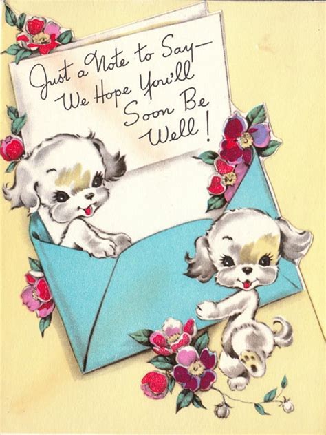 Ambassador Contemporary Vintage Get Well Soon Greeting Card …