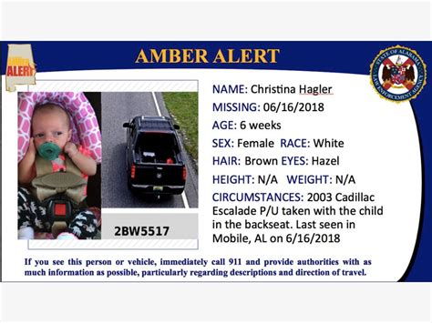 May 9, 2023 · The State of Alabama has issued a Child Abduction Emergency, Amber Alert. The Ohatchee Police Department and the Alabama Law Enforcement Agency asks for your assistance in locating Rhiannon Faye Taylor, white female, six months of age, Chloe Rain Pruitt, white female, two years of age, and Phoenix Ryleigh Taylor, white male, six years of age..