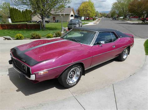 Amc javelin for sale on craigslist. 73 AMX 401 4 speed RARE 1 of only 1420 401 AMXs produced in 73, Original American Motors (AMC) 401cid 4bbl V8, AMC close ratio 4-speed manual transmission with Hurst shifter, Original Heavy Duty 12-bolt rear differential with 3.54 gears and posi-trac, Mirror finish correct coded Vineyard Burgundy paint show waxed and detailed, Optional front & … 