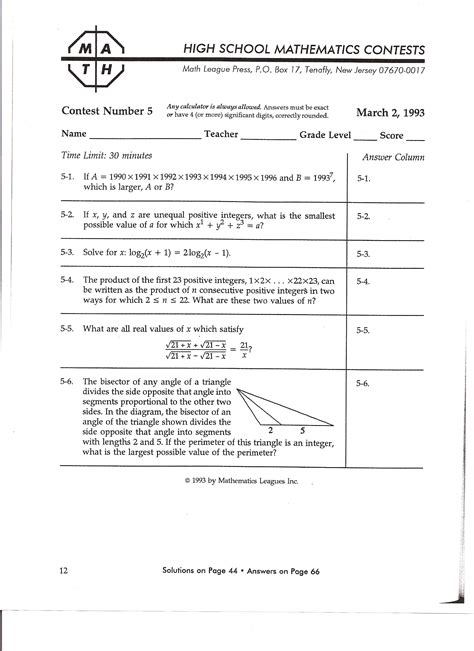 Amc math test. Things To Know About Amc math test. 