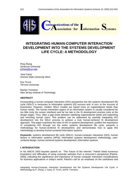 Amcis 04 Zhang Etal Hci in Sdlc