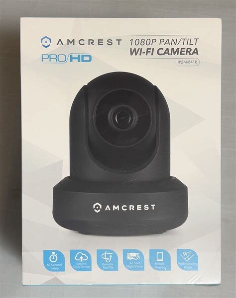 Amcrest IP2M-841EB Indoor Pan/Tilt 1080P WiFi IP Security …