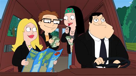 Show all seasons in the JustWatch Streaming Charts. Streaming charts last updated: 1:17:52 PM, 05/13/2024. American Dad! is 6842 on the JustWatch Daily Streaming Charts today. The TV show has moved up the charts by 1622 places since yesterday. In the United States, it is currently more popular than Clannad but less popular than Desperate Hours.. 