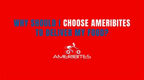 Ameribites. On those days, choose food delivery through Ameribites! Having delicious, fresh meals sent right to your door is a huge time-saver. Supports Local Business . Another reason food is moving to delivery is the fact that … 