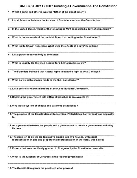 America Study Creating Guide Answers