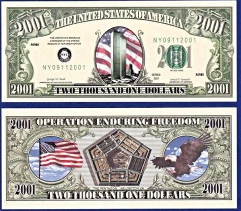 American 20 dollar bill twin towers. The twin towers can be seen on a five-dollar bill. The twin towers of the World Trade Center located in New York City were destroyed on September 11, 2001. The attacks took thousands of lives and left many families and friends without their loved ones, making it a horrific event in the history of the United States. 