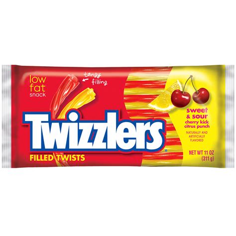 American Candy - Twizzlers Sweet & Sour Filled Twists