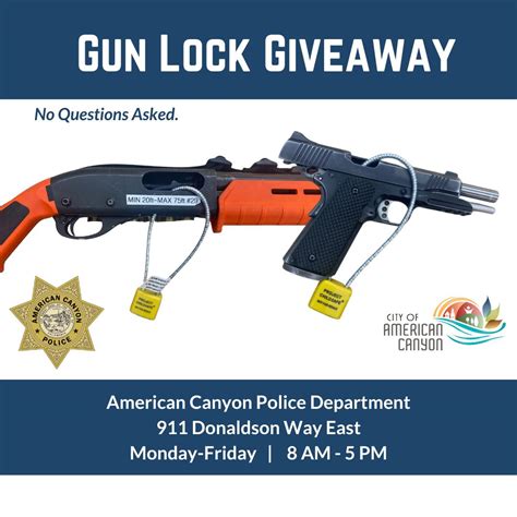 American Canyon giving away gun locks with 'no questions asked'