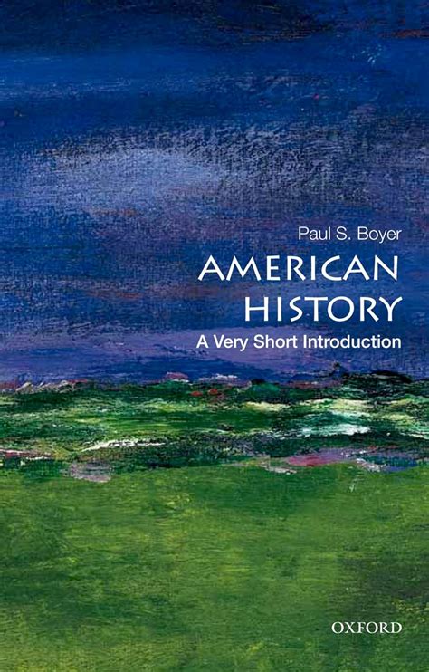American History A Very Short Introduction Very Short Introductions