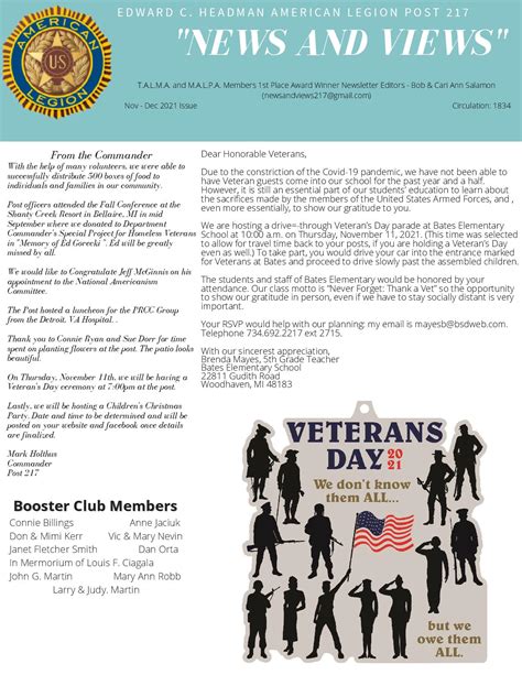American Legion Newsletter Jan Apr 2015