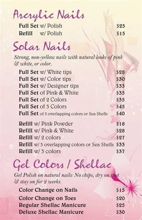 American Nails Prices