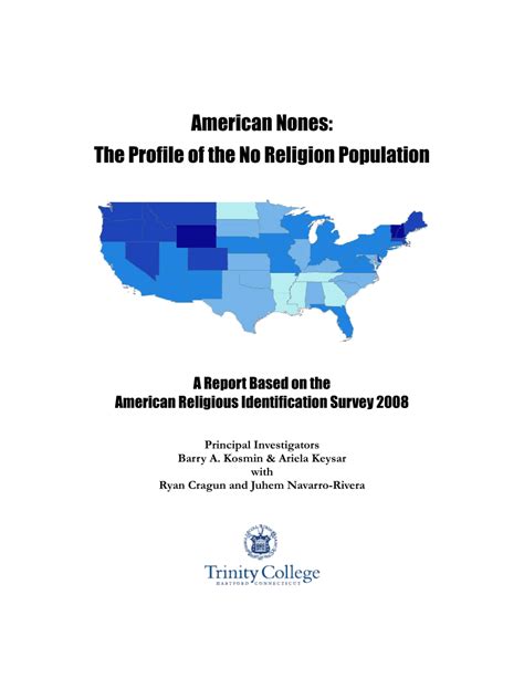 American Nones The Profile of the No Religion Population