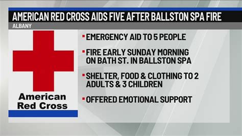 American Red Cross aids five after Ballston Spa fire