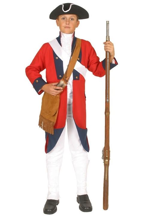 American Revolution Costumes - British Red Coat Soldier