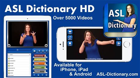 American Sign Language ASL Video Dictionary - solve