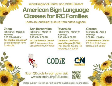 American Sign Language classes in Bainbridge. Southern Regional