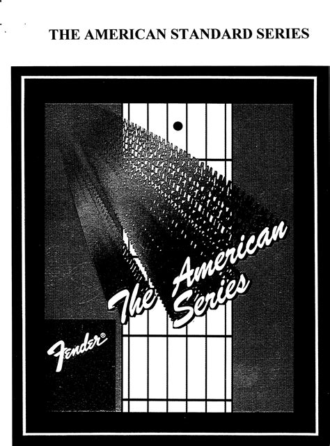 American Standard Series Guitars 1987 manual pdf