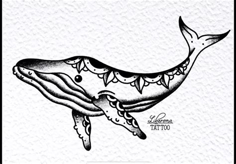 American Traditional whale tattoo design. Traditional tattoo drawings