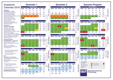 American University Academic Calendar
