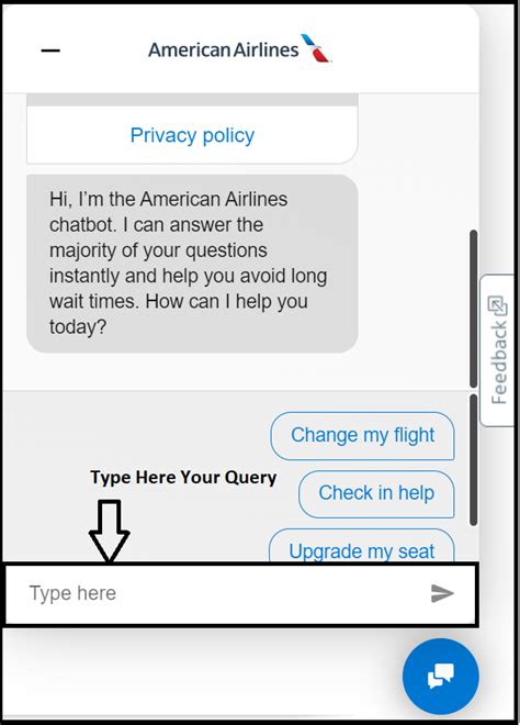 American airline chat. Chat with us . Get quick answers to your travel questions 24 / 7 with American’s virtual assistant or chat with us live. Click the 'chat bubble' to get started. Check out our frequently asked questions. AAdvantage ® program FAQ Customer service FAQ Reservations and tickets FAQ 