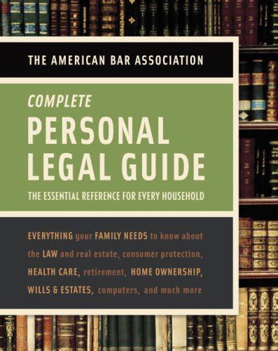 American bar association complete personal legal guide the essential reference for every household. - Teoria da relatividade, a - 2 grau.