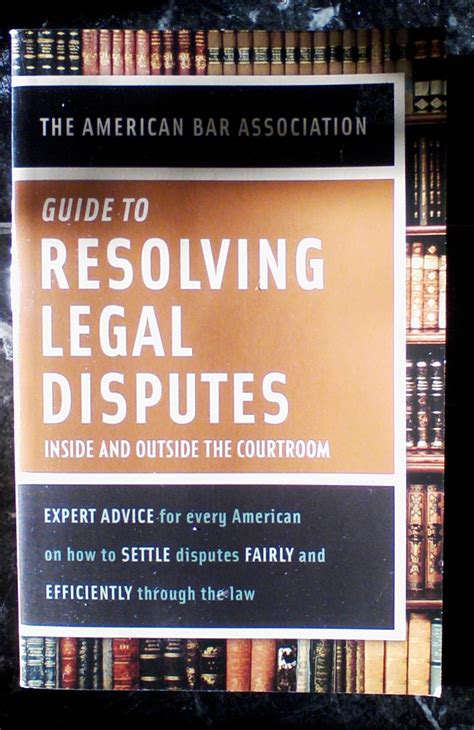 American bar association guide to resolving legal disputes inside and outside the courtroom. - Haas vf 3 manual de servicio.