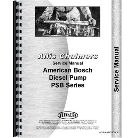 American bosch psb injection pump service manual. - Manual for john deere 1760 planter.