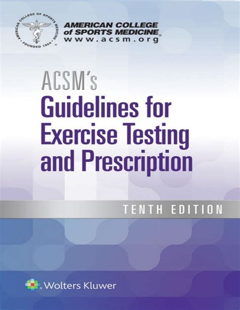 American college of sports medicine guidelines for exercise testing and prescription. - Toyota hiace d4d 2009 workshop manual free.