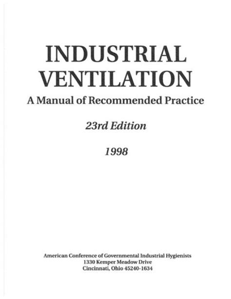 American conference of governmental industrial hygienists 1998 ventilation a manual o. - 1997 yamaha wave venture 1100 owners manual.