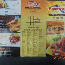 Where is American Deli - Cleveland Ave located ? Location Map; Street View; Address Map; TOP10 PLACES NEAR TO AMERICAN DELI - CLEVELAND AVE. Walmart Supercenter East Point 4.22 844 Cleveland Ave 0.08 Miles Away; McDonald's 2.73 834 Cleveland Ave 0.08 Miles Away; Church's Chicken 2.5 911 Cleveland Ave. 