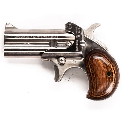 The gun in the video is a derringer chambered in .45-70 on the top barrel and .45 LC/410 gauge on the bottom barrel. This model has been called the most powerful defensive pocket pistol in the world. It was produced by the American Derringer Corporation in Waco, Texas. This is the model 4 "Alaskan Survival Model" that has the bright polish .... 