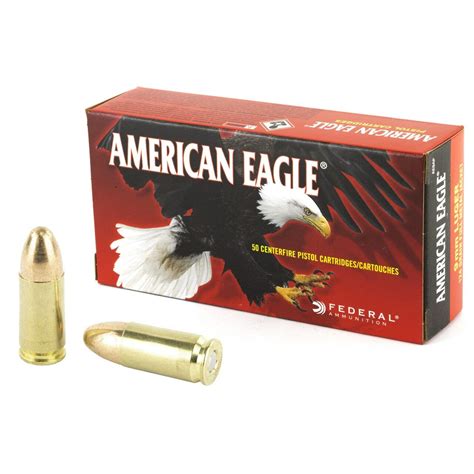 American eagle federal. 1180 FPS. Applications: Target. Material: Brass. Round Count: 100. Favored by target shooters, law enforcement agencies, and training academies across North America, Federal® American Eagle® 9mm 115gr FMJ ammunition offers consistent performance and reliable accuracy at a low, affordable price. This quality pi. 