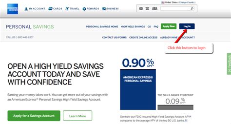 American Express savings accounts offer competitive savings rates, no monthly fees, & no minimum balance. Apply for a high yield savings account to earn more interest! ... Sign in and fund your new account by linking your current bank or mailing a check. Linking your external account can take up to 2 days. Open an Account (opens new window)