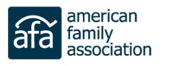 American family association. History. Founded in 1977 by Donald Ellis Wildmon, an ordained United Methodist minister, author, and former radio host, the American Family Association (AFA) is a non-profit organization based in the United States that promotes fundamentalist Christian values. It opposes same-sex marriage, pornography, and abortion. 