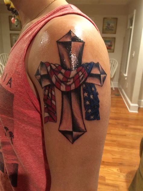 American flag cross tattoo. Things To Know About American flag cross tattoo. 